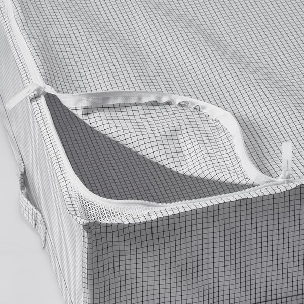 STUK Organizador de ropa, blanco/negro, 51x51x18 cm