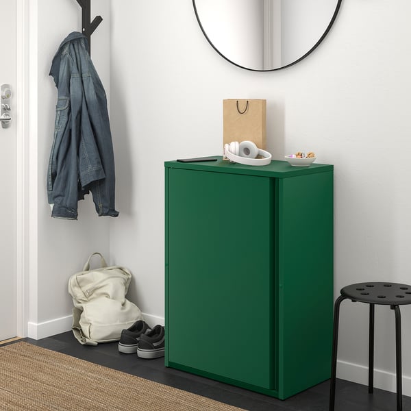 SUNDSÖ Gabinete, verde ext/int, 60x35x86 cm