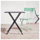 SUNDSÖ Mesa, gris oscuro ext, 65 cm