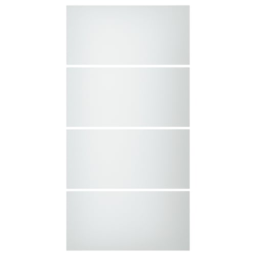 SVARTISDAL Paneles para puerta corredera, 4p, blanco efecto papel, 100x201 cm