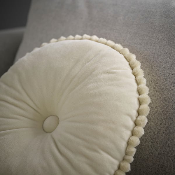 SYRENBUSKE Cojín, beige, 36 cm
