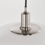 TÄLLBYN Lámpara de techo, niquelado/blanco vidrio, 40 cm