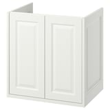 TÄNNFORSEN Mueble lavamanos con puertas, blanco, 60x48x63 cm