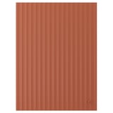 TERRSJÖ Puerta, ocre rojizo Diseño de ondas, 60x80 cm