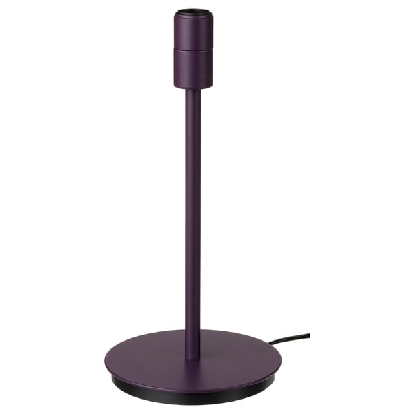 TESAMMANS Base para lámpara de mesa, morado, 30 cm