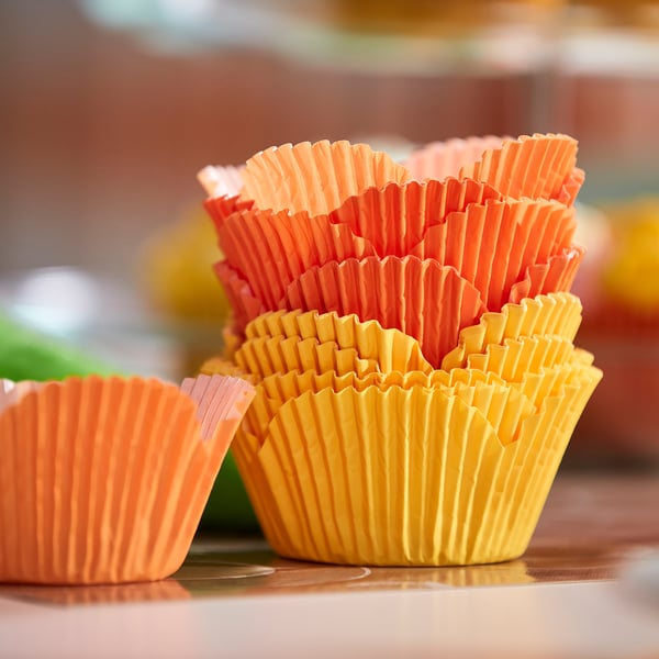 TJÄRLEK Cápsulas de papel para cupcake, multicolor