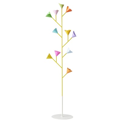 TJÄRLEK Decoración, rama/amarillo, 81 cm