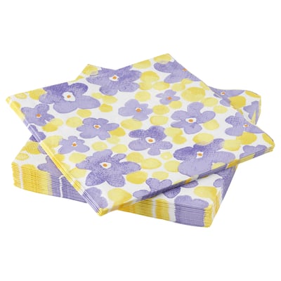 TJÄRLEK Servilleta de papel, flor, 33x33 cm