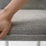 TONSTAD Silla, Viarp gris/café/color hueso