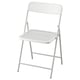 TORPARÖ Silla para terraza, plegable blanco/gris