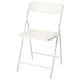 TORPARÖ Silla para terraza, plegable/blanco