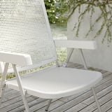 TORPARÖ Silla reclinable para terraza, blanco/gris