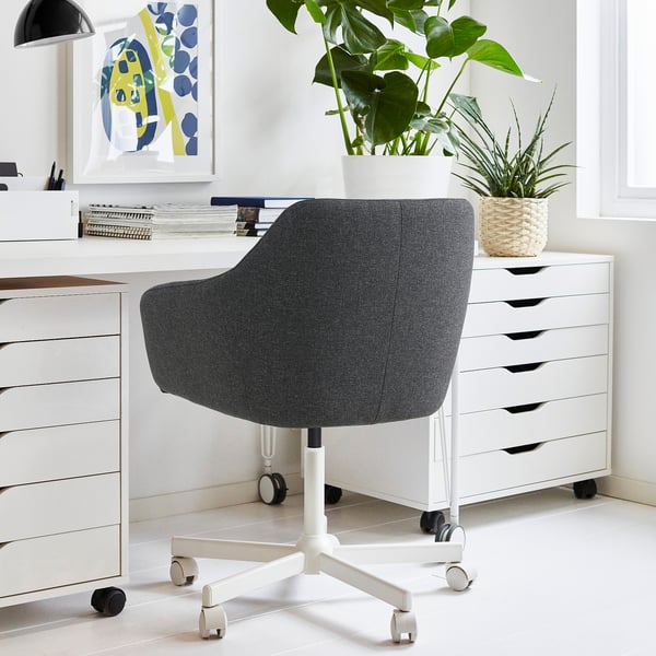 TOSSBERG / MALSKÄR Silla sala reuniones, Gunnared Gris oscuro/blanco