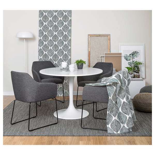 TOSSBERG Silla, metal negro/gris