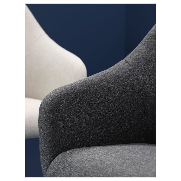 TOSSBERG Silla, metal negro/gris