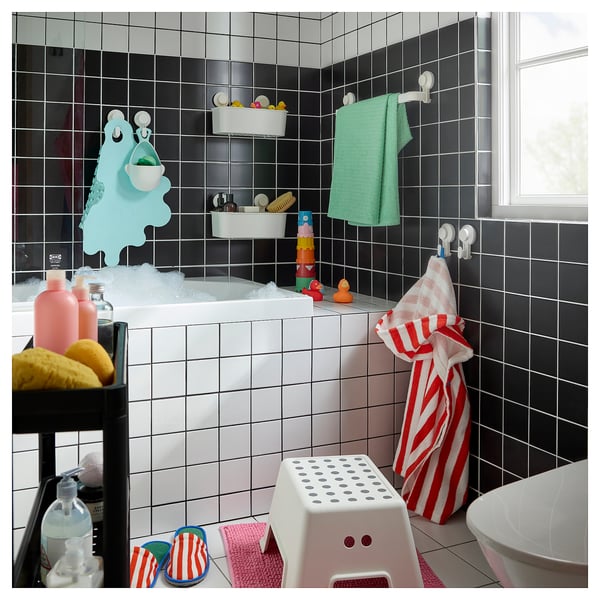 TRAMPSJÖN Antideslizante para baño, menta, 43x43 cm