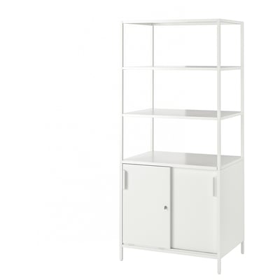 TROTTEN Gabinete, blanco, 80x55x180 cm