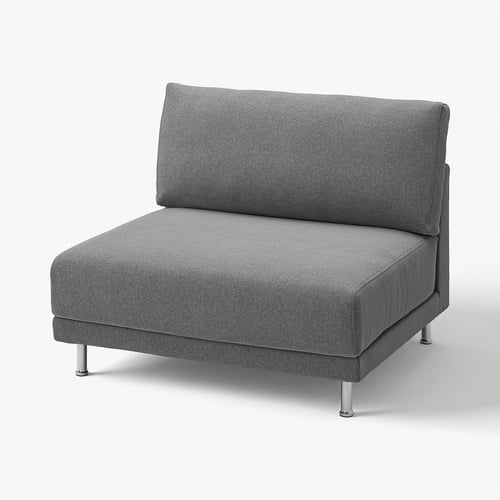 UPPÅKRA Funda módulo de sofá 1,5 cuerpos, Johanneshov Gris oscuro