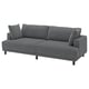 UPPÅKRA Sofá modular 3 cuerpos, Johanneshov Gris oscuro