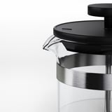 UPPHETTA Cafetera prensa francesa, vidrio/acero inoxidable, 1 l