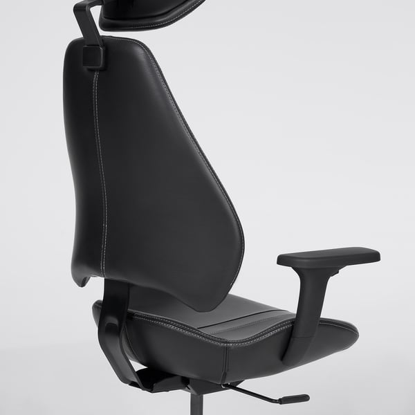 UPPSPEL / GRUPPSPEL Juego de escritorio gamer, negro/Grann negro, 140x80 cm