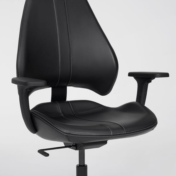 UPPSPEL / GRUPPSPEL Juego de escritorio gamer, negro/Grann negro, 140x80 cm