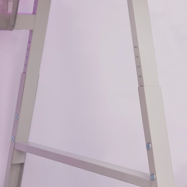 UTESPELARE Escritorio gamer, laminado efecto fresno/gris, 160x80 cm