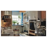 UTESPELARE Escritorio gamer, laminado efecto fresno/gris, 160x80 cm