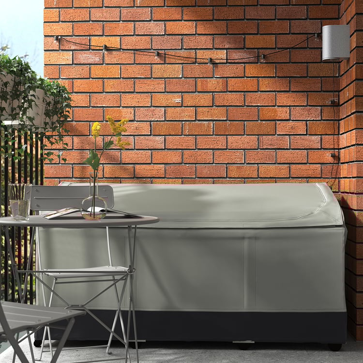 COSTWAY Arcón Jardin Exterior 114L, Baul Almacenaje Exterior Con Tapa Cerradura Y Asas Caja De Almacenamiento Para Patio 56 X 43 X 53cm Carga 70kg Terraza Balcon Negro 75722134