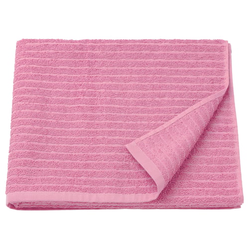 VÅGSJÖN Toalla de baño, rosado, 70x140 cm