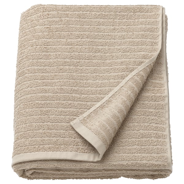 VÅGSJÖN Toallón, beige, 100x150 cm