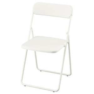 VIHALS Silla plegable, blanco