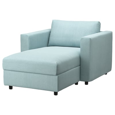 VIMLE Funda para chaiselongue, Saxemara azul costeño