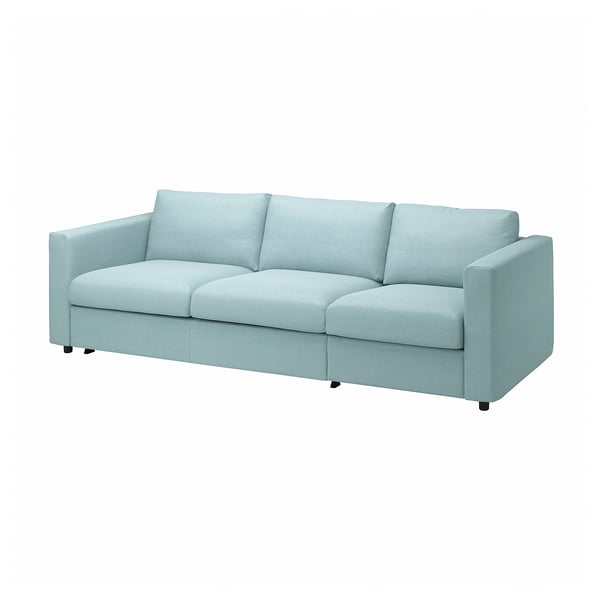 VIMLE Funda sofá cama 3 cuerpos, Saxemara azul costeño
