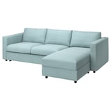 VIMLE Funda sofá cama 3 cuerpos seccional, Saxemara azul costeño