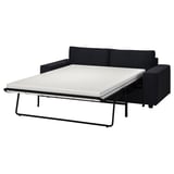 VIMLE Sofá cama 2 cuerpos, con apoyabrazos anchos/Saxemara petróleo