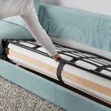 VIMLE Sofá cama 3+chaiselongue, Saxemara azul costeño