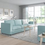 VIMLE Sofá cama 3 cuerpos, Saxemara azul costeño