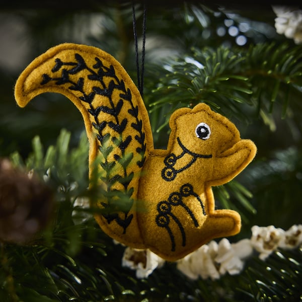 VINTERFINT Adorno árbol de navidad, set de 2, animales
