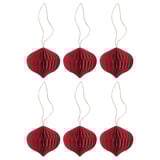 VINTERFINT Adorno de árbol de Navidad, bola burdeo, 6 cm