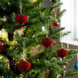 VINTERFINT Adorno de árbol de Navidad, bola burdeo, 6 cm