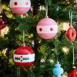 VINTERFINT Adorno de árbol de Navidad, bola formas variadas/colores variados, 10 cm