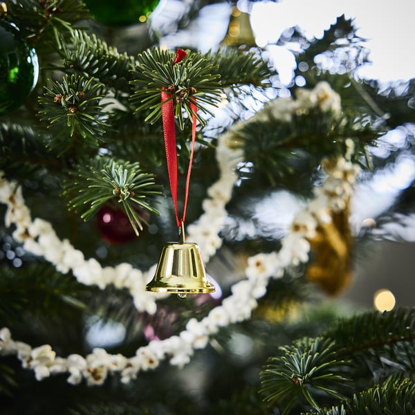VINTERFINT Adorno de árbol de Navidad, Forma de campana dorado