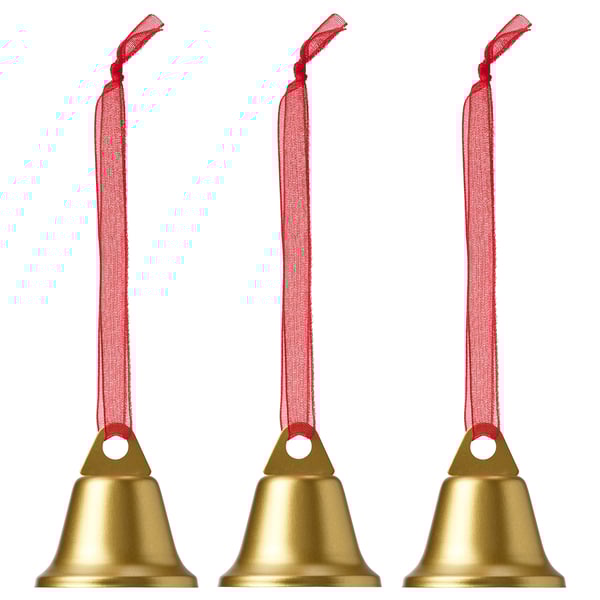 VINTERFINT Adorno de árbol de Navidad, Forma de campana dorado