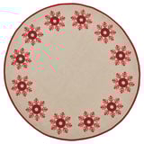 VINTERFINT Alfombra para árbol de Navidad, natural/rojo, 100 cm