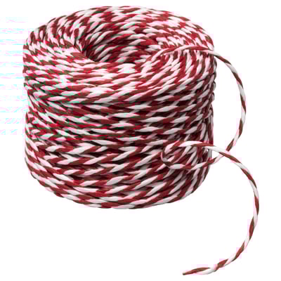 VINTERFINT Cinta de regalo, blanco/rojo, 40 m