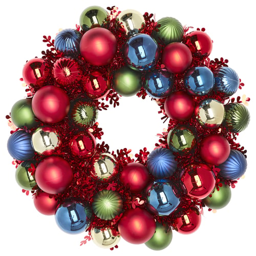 VINTERFINT Corona, bola rojo/verde, 38 cm