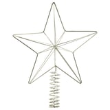 VINTERFINT Estrella para árbol de Navidad, plateado, 25 cm
