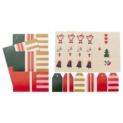 VINTERFINT Etiquetas, set de 48, motivo navideño