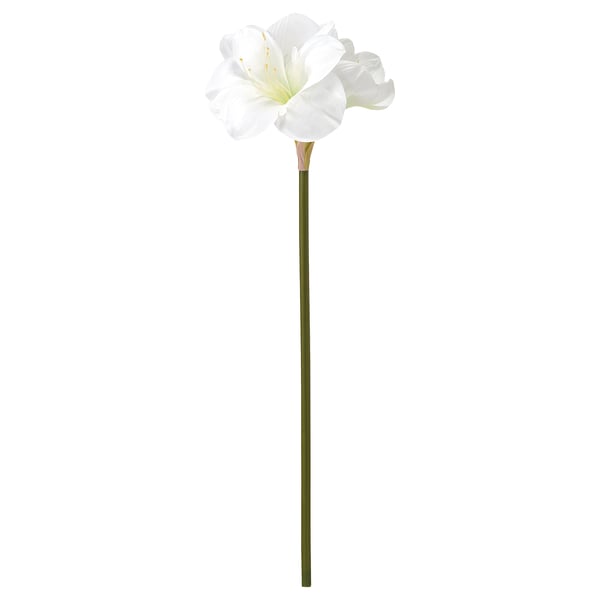 VINTERFINT Flor artificial, interior/exterior/Amarilis blanco, 60 cm